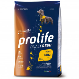 Prolife Dual Fresh Mini Adult сухой корм для собак с ягненком, буйволом и рисом - 600 г
