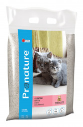 Pronature наполнитель комкующийся для кошек, с ароматом детской присыпки - 12 кг