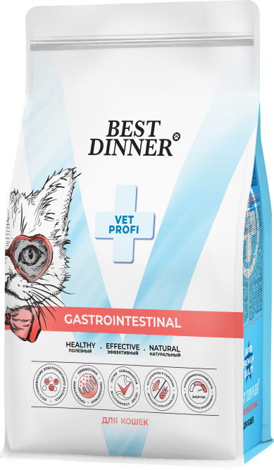 Best Dinner Vet Profi Gastrointestinal сухой корм для кошек при проблемах пищеварения - 400 г