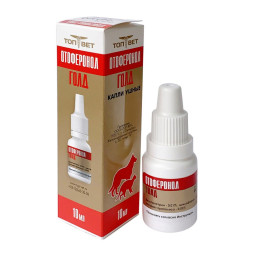 Отоферонол Голд капли ушные для профилактики и лечения отодектоза для собак и кошек - 10 мл