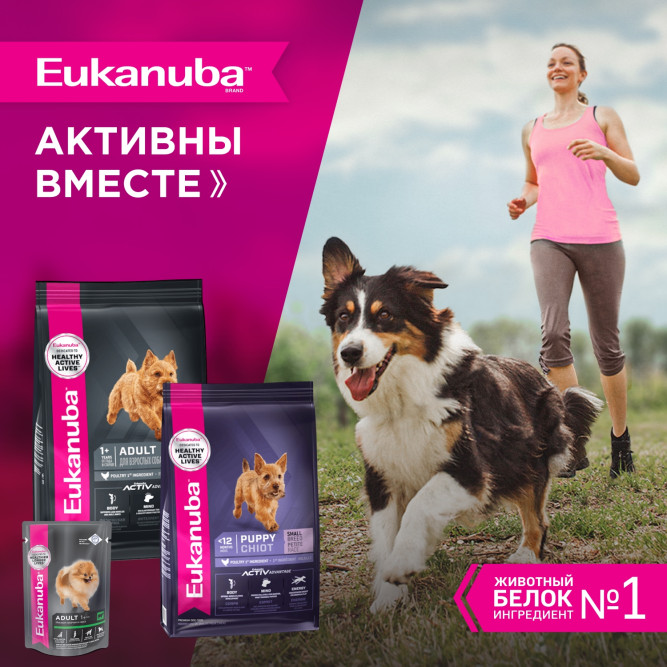 Eukanuba Adult Small Breed 1+ Years сухой корм взрослых собак мелких пород - 15 кг
