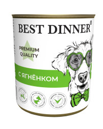 Best Dinner Premium консервы для щенков с ягненком - 340 г