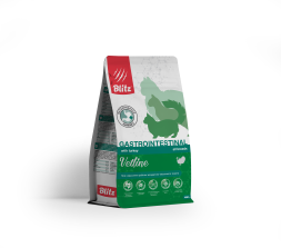 Blitz Vetline Gastrointestinal диетический полнорационный сухой корм для взрослых кошек при нарушении работы ЖКТ - 400 г