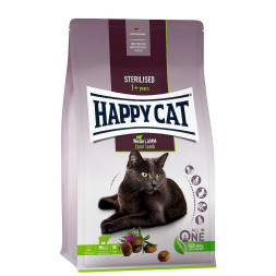 Happy Cat Sterilised сухой корм для стерилизованных кошек с пастбищным ягненком - 1,3 кг
