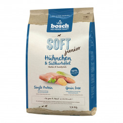 Полувлажный корм Bosch Soft Junior для щенков с курицей и бататом - 2,5 кг