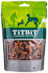 TiTBiT лакомство для собак косточки мясные с говядиной и сыром - 145 г