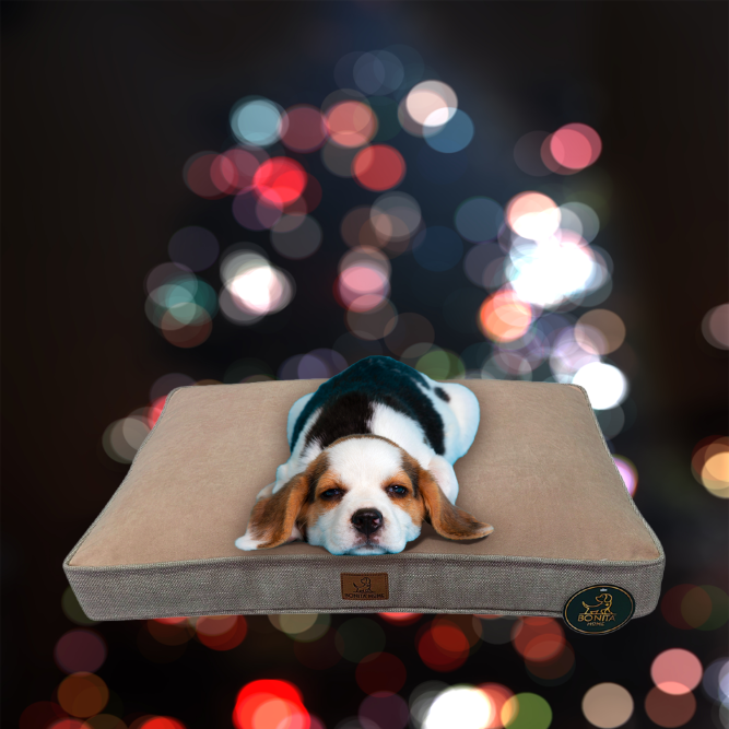 BONITAPET матрас-лежанка Тэдди для животных, серый, 74х52х8 см