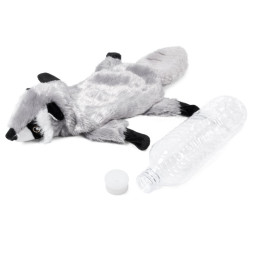 GiGwi CATCH &amp; FETCH игрушка для собак Шкурка енота с бутылкой-пищалкой, 51 см