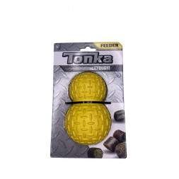 Tonka Игрушка-дозатор для лакомств рифленый 10 мм желтый 12,7 см