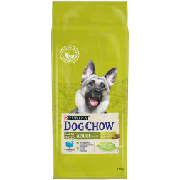 Сухой корм Purina Dog Chow для взрослых собак крупных пород старше 2 лет с индейкой 14 кг