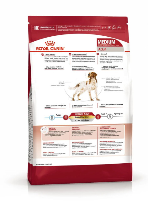 Royal Canin Medium Adult сухой корм для взрослых собак средних пород - 15 кг