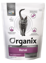 Organix Renal сухой корм для взрослых кошек для поддержания функции почек при острой или хронической болезни почек - 0,4 кг