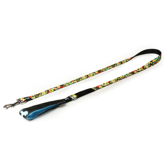 United Pets Complete me поводок для собак, 140 см, 20 мм, разноцветный рисунок