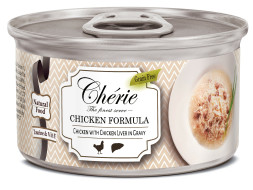 Pettric Shredded Chicken влажный корм для кошек рубленная курица с куриной печенью в подливе - 80 г х 24 шт