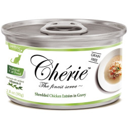 Pettric Cherie влажный корм для кошек с курицей и овощами в подливе - 80 г х 24 шт