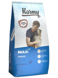 Karmy Maxi Junior сухой корм для щенков крупных пород, с индейкой - 14 кг