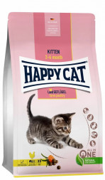 Happy Cat Kitten сухой корм для котят с 2 до 6 месяцев Домашняя птица - 0,3 кг