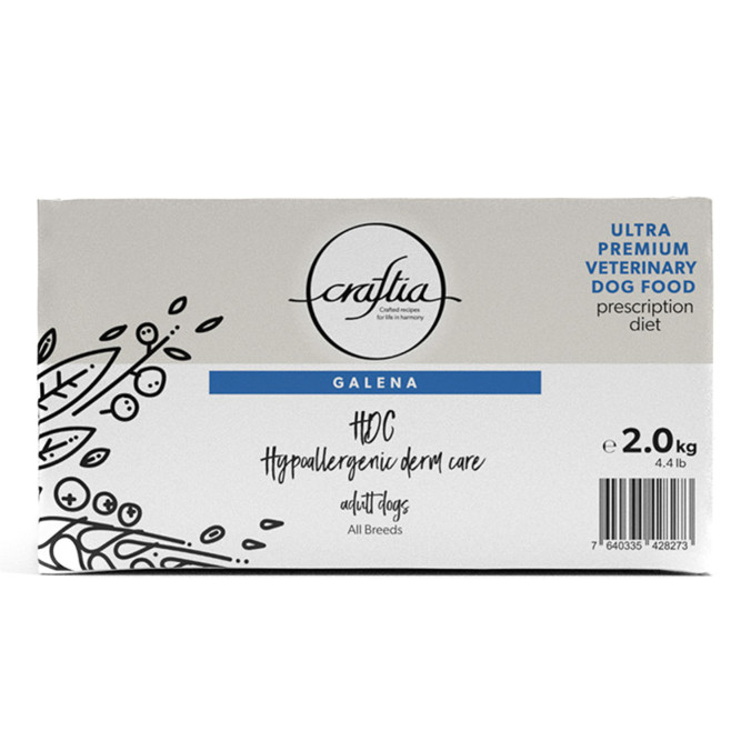 Craftia Galena Dog Hypoallergenic Derm Care сухой диетический корм для взрослых собак при пищевой аллергии и заболеваниях кожи - 10 кг