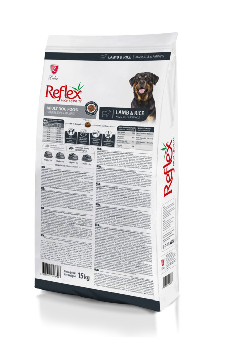 Reflex Adult Dog Food Lamb &amp; Rice сухой корм для собак, с ягненком и рисом - 15 кг