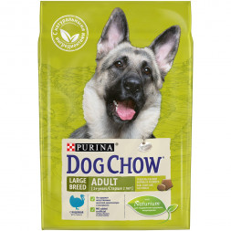 Сухой корм Purina Dog Chow для взрослых собак крупных пород старше 2 лет с индейкой - 2,5 кг