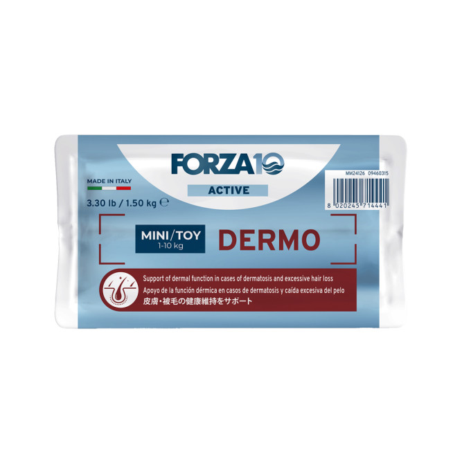 Forza10 Active Vet Diet Dermo Mini/Toy сухой корм для собак мелких пород с патологиями кожного покрова - 1,5 кг