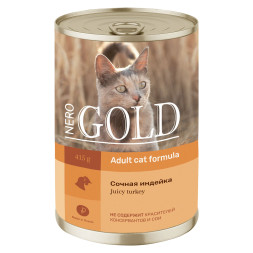 Nero Gold консервы для кошек с индейкой - 415 г х 12 шт