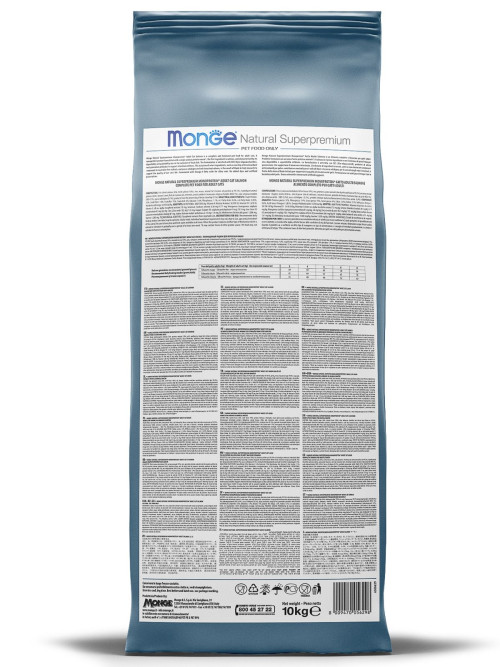 Monge Cat Monoprotein Sterilised сухой корм для взрослых стерилизованных кошек с форелью - 10 кг