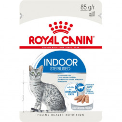 Royal Canin Indoor Sterilised влажный корм для взрослых кошек кусочки в паштете - 85 г