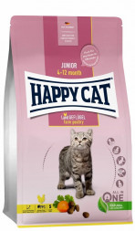 Happy Cat Junior сухой корм для котят с 4 до 12 месяцев Домашняя птица - 0,3 кг