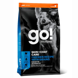 Go! Solutions Skin + Coat сухой корм для щенков и собак с курицей, фруктами и овощами - 11,3 кг