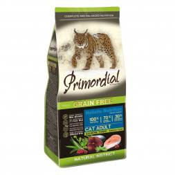 Сухой корм Primordial для кошек беззерновой с лососем и тунцом - 400 г