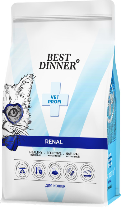 Best Dinner Vet Profi Renal сухой корм для кошек для поддержания функции почек - 1,5 кг