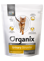 Organix Urinary Struvite сухой корм для взрослых кошек для растворения струвитных камней и предотвращения их рецидивов - 1,5 кг