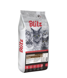 Blitz Breeders Classic Cat сухой корм для взрослых кошек, с курицей и индейкой - 10 кг
