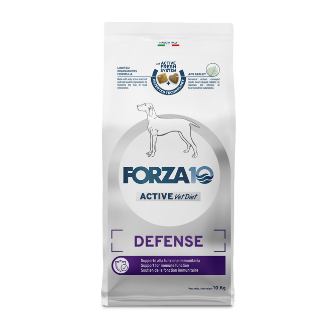 Forza10 Active Vet Diet Defence сухой корм для взрослых собак всех пород для поддержания здоровья иммунной системы - 10 кг