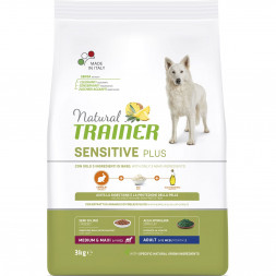 Trainer Natural Sensitive Plus Adult Medium&amp;Maxi сухой гипоаллергенный корм для взрослых собак средних и крупных пород c кроликом - 3 кг