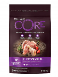 Wellness Сore сухой корм для щенков мелких и средних пород с индейкой и курицей 10 кг