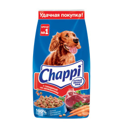 Chappi Сытный мясной обед сухой корм для собак с говядиной по-домашнему - 15 кг