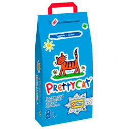 PrettyCat Naturel наполнитель впитывающий для кошачьих туалетов - 8 л