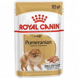 Royal Canin Pomeranian Adult влажный корм для собак породы померанский шпиц в возрасте от 8 месяцев в паучах - 85 г