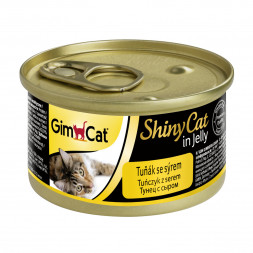 Gimborn GimCat ShinyCat влажный корм для кошек из тунца с сыром - 70 г х 24 шт