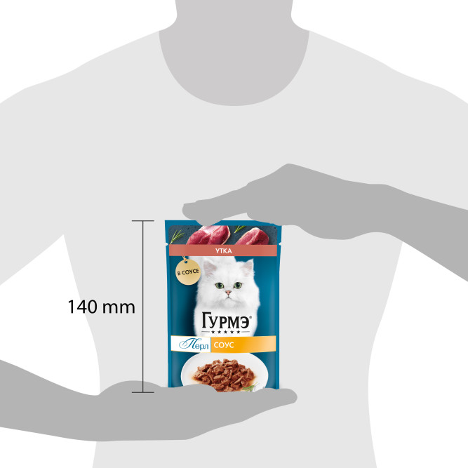 Гурмэ Перл Нежное филе влажный корм для кошек, с уткой в соусе - 75 г х 26 шт