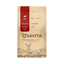 Savita Grain Free Adult Venison &amp; Potato сухой беззерновой корм для взрослых собак всех пород с олениной - 400 г