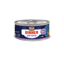Solid Natura Dinner влажный корм для собак, с ягненком, в консервах - 100 г х 6 шт
