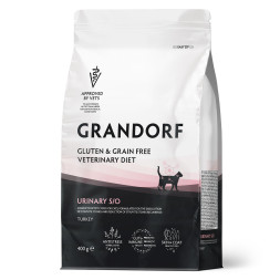 Grandorf Veterinary Diet Cat Urinary S/o сухой диетический корм для кошек при мочекаменной болезни - 400 г