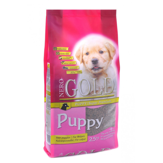 Nero Gold Puppy Chicken &amp; Rice сухой корм супер премиум класса для щенков с курицей и рисом - 2,5 кг