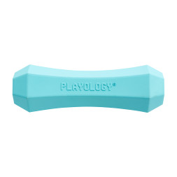 Playology SQUEAKY CHEW STICK хрустящая жевательная палочка для собак с ароматом арахиса, большая, голубой