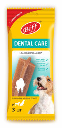 TiTBiT Biff Dental Care жевательный снек для собак мелких пород с говядиной - 45 г