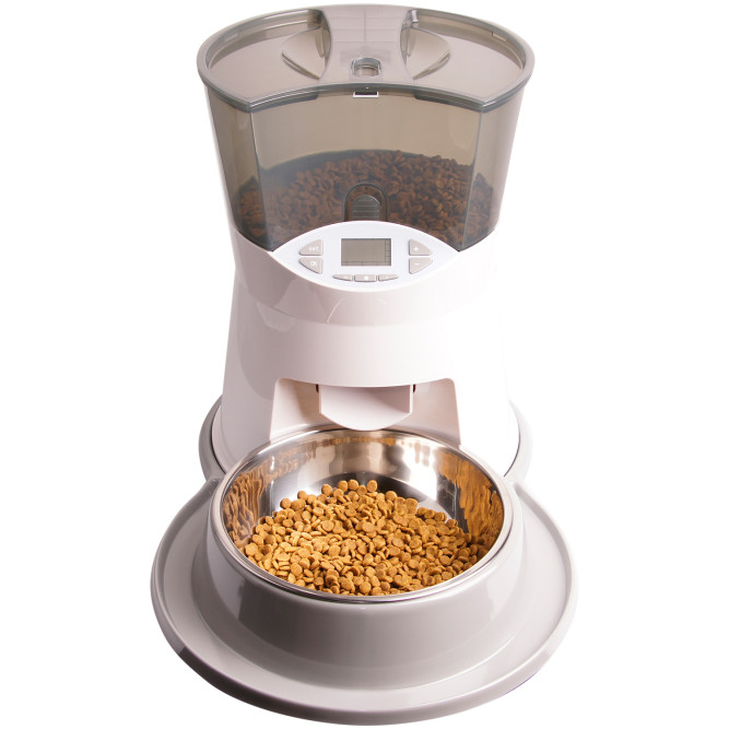 SuperDesign автокормушка, 2500 мл, бело-серый