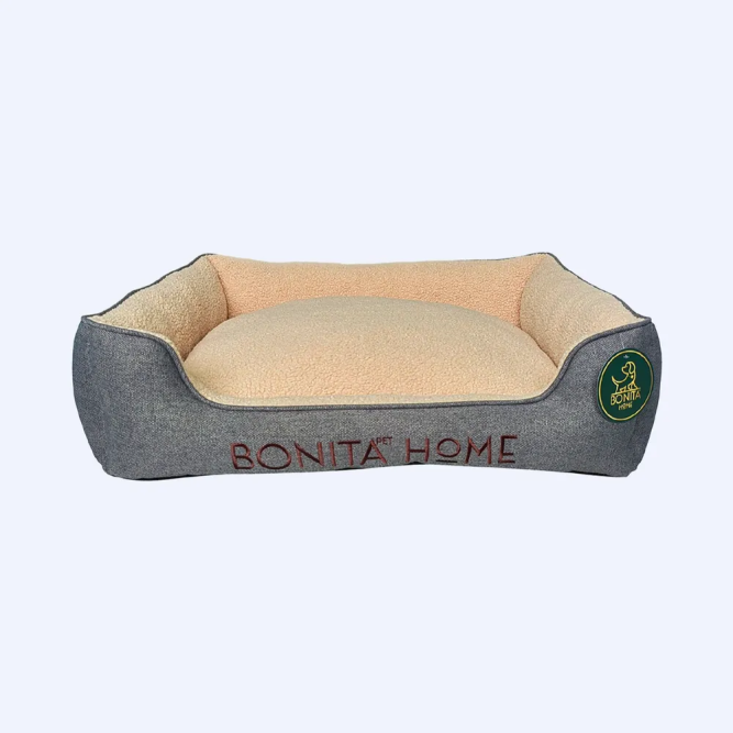 BONITAPET лежанка Альта для животных, серо-синяя, 70х60х19 см